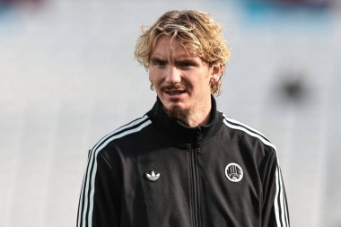 Newcastle United takımından Nick Woltemade, Premier League maçında West Ham United 'a karşı Newcastle United' a 2 Kasım 202 'de Londra Stadyumu' nda geldi.