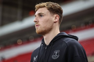 Everton 'dan Jake O' Brien, Premier Lig maçı sırasında Sunderland Everton 'a karşı Stadyum of Light, Sunderland, İngiltere, 3 Kasım 2025' de geldi. 