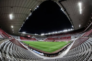 Premier Lig karşılaşması öncesinde Sunderland Everton 'a karşı Sunderland, Sunderland, İngiltere' de 3 Kasım 2025 'te oynanan stadyumun genel bir görüntüsü. 