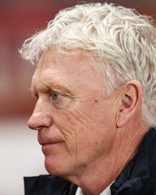 David Moyes Premier League maçında Everton 'ın teknik direktörü Sunderland Everton' a karşı Stadyum of Light, Sunderland, İngiltere, 3 Kasım 2025