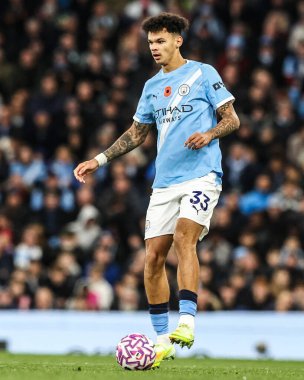 Manchester City 'den Nico O' Reilly Premier League maçında Manchester City, Etihad Stadyumu 'nda Bournemouth' a karşı, 2 Kasım 2025 