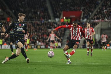 Sunderland 'dan Wilson Isidor, İngiltere' nin Sunderland kentinde 3 Kasım 2025 'te oynanan Premier League maçında Everton' a karşı oynadığı maçta gol attı.