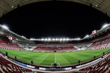 Premier Lig karşılaşması öncesinde Sunderland Everton 'a karşı Sunderland, Sunderland, İngiltere' de 3 Kasım 2025 'te oynanan stadyumun genel bir görüntüsü. 