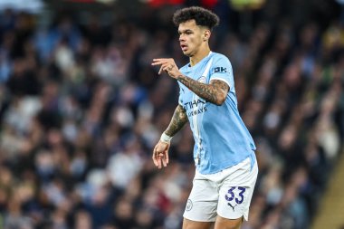 Manchester City 'den Nico O' Reilly Premier League maçında Manchester City, Etihad Stadyumu 'nda Bournemouth' a karşı, 2 Kasım 2025 