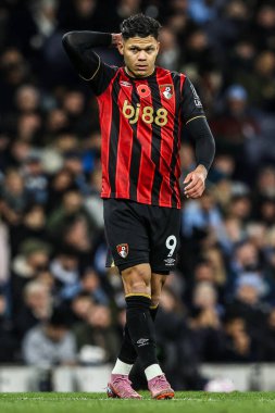 Premier Lig maçında Bournemouth 'dan Evanilson Manchester City ile Bournemouth arasında Etihad Stadyumu' nda 2 Kasım 2025 