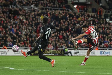 Sunderland 'dan Enzo Le Fe, İngiltere' nin Sunderland şehrinde 3 Kasım 2025 'te oynanan Premier League maçında Everton' a karşı oynadığı maçta gol attı. 