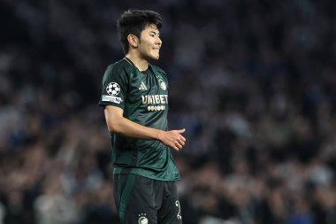 Kopenhag 'dan Junnosuke Suzuki, UEFA Şampiyonlar Ligi Maçı' nda 8 Tottenham Hotspur ve F.C. Kopenhag Tottenham Hotspur Stadyumu, Londra, İngiltere 4 Kasım 2025