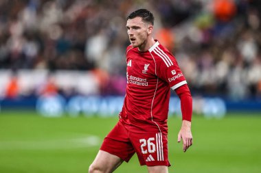 Liverpool 'dan Andrew Robertson 4 Kasım 2025' te İngiltere 'nin Liverpool şehrinde oynanan Liverpool-Real Madrid maçında 4.