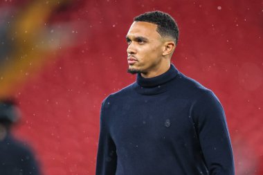 Real Madrid 'den Trent Alexander-Arnold, 4 Kasım 2025' te Liverpool 'un Real Madrid' e karşı oynadığı UEFA Şampiyonlar Ligi karşılaşmasında sahaya çıktı.
