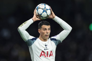 Tottenham Hotspur 'dan Pedro Porro, UEFA Şampiyonlar Ligi Maçı' nda 8 Tottenham Hotspur ve F.C. Kopenhag Tottenham Hotspur Stadyumu, Londra, İngiltere 4 Kasım 2025