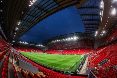 Anfield 'in Anfield, Liverpool, İngiltere' de 4 Kasım 2025 'te oynanan 8 Liverpool maçının 4' üncüsü olan UEFA Şampiyonlar Ligi karşılaşmasının genel görünümü