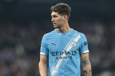 Manchester City 'den John Stones UEFA Şampiyonlar Ligi Maçı sırasında 8 Manchester City' den 4. Maç Borussia Dortmund 'a karşı Manchester Stadyumu' nda, 5 Kasım 2025 