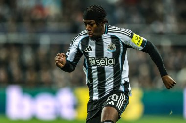 Newcastle United takımından Anthony Elanga, 8 Newcastle United 'ın 5 Kasım 2025' te St. James 's Park, Newcastle' daki 4. Maçı sırasında 