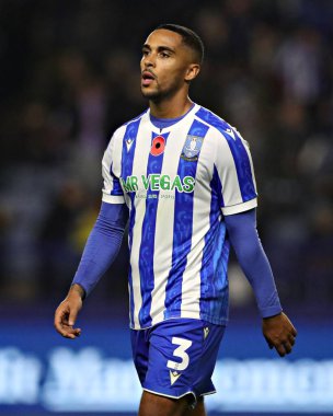 Sheffield 'li Max Lowe Çarşamba günü Sheffield Çarşamba günü Norwich City' e karşı 5 Kasım 2025 'te Hillsborough, Sheffield, Birleşik Krallık' ta oynanan Gökyüzü İddia Şampiyonası maçında. 