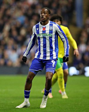 Sheffield 'li Jamal Lowe Çarşamba günü Sheffield Çarşamba günü Norwich City' e karşı 5 Kasım 2025 'te Hillsborough, Sheffield, Birleşik Krallık' ta oynanan Gökyüzü İddia Şampiyonası maçında. 