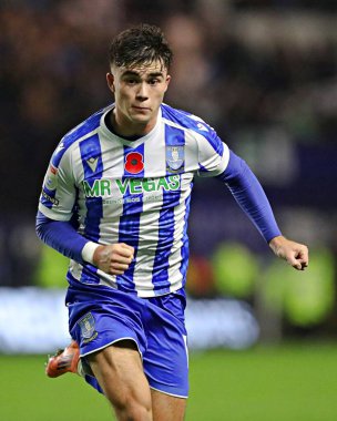 Sheffield 'li Harry Amass Çarşamba günü Sheffield Çarşamba günü Norwich City' ye karşı 5 Kasım 2025 'te Hillsborough, Sheffield, Birleşik Krallık' ta oynanan Gökyüzü İddia Şampiyonası maçında. 