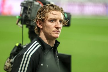 Newcastle United takımından Anthony Gordon, 5 Kasım 2025 'te UEFA Şampiyonlar Ligi 4 - 8 Newcastle United - Atletizm Kulübü karşılaşmasında St.James' s Park, Newcastle 'a geldi. 