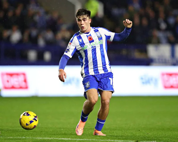 Sheffield 'li Harry Amass Çarşamba günü Sheffield Çarşamba günü Norwich City' ye karşı 5 Kasım 2025 'te Hillsborough, Sheffield, Birleşik Krallık' ta oynanan Gökyüzü İddia Şampiyonası maçında.  