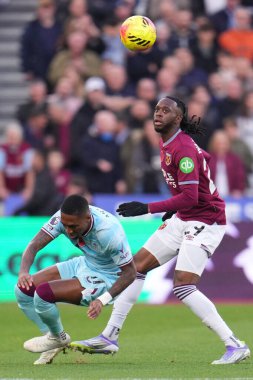 Premier Lig maçı West Ham United Burnley 'e karşı Londra Stadyumu, Londra, İngiltere, 8 Kasım 2025 