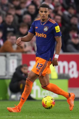 Newcastle United takımından Malick Thiaw, 9 Kasım 2025 'te İngiltere' nin Gtech Community Stadyumu 'nda oynanan Premier League karşılaşmasında Brentford' a karşı Newcastle United 'ı yendi. 