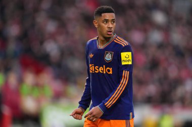 Newcastle United 'dan Jacob Ramsey Premier League maçı sırasında Brentford Newcastle United' a karşı Gtech Community Stadyumu, Londra, İngiltere, 9 Kasım 2025 