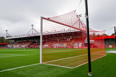 Crawley Town, 8 Kasım 2025 'te Crawley Town - Fleetwood Town maçında Broadfield Stadyumu' nun genel görünümü, Crawley, İngiltere 