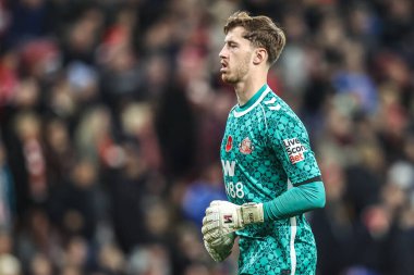 Sunderland 'dan Robin Roefs Premier League maçı sırasında Sunderland Arsenal' e karşı Stadium Of Light, Sunderland, İngiltere, 8 Kasım 2025 