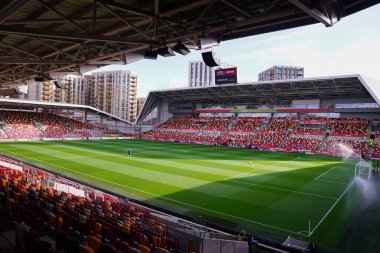 Premier League karşılaşması öncesinde Gtech Community Stadyumu 'nun genel görünümü 9 Kasım 2025' te Gtech Community Stadyumu 'nda Brentford - Newcastle United karşılaşması. 