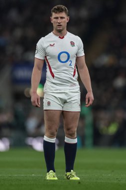 İngiltere 'den Fraser Dingwall, Quilter Nations Serisi 2025 karşılaşmasında İngiltere, Allianz Stadyumu, Twickenham' da Fiji 'ye karşı, 8 Kasım 2025