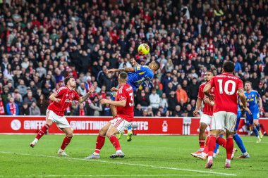 Leeds United takımından Lukas Nmecha, 9 Kasım 2025 'te İngiltere' nin Nottingham City Ground kentinde oynanan Premier League maçında Nottingham Forest 'a karşı Leeds United maçında gol attı. 
