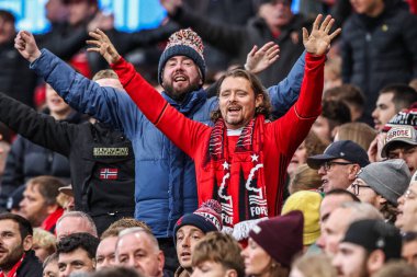 Nottingham Forest taraftarları Premier League maçı sırasında Nottingham Forest, Leeds United 'a karşı City Ground, Nottingham, İngiltere, 9 Kasım 2025 