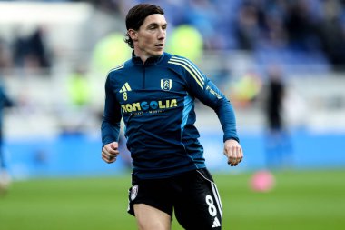 Fulham 'dan Harry Wilson Premier Lig karşılaşması öncesinde ısınıyor. Everton, Fulham' a karşı Hill Dickinson Stadyumu, Liverpool, İngiltere, 8 Kasım 2025 