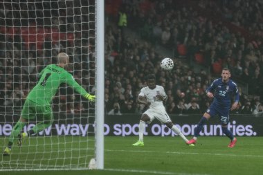 İngiltere 'den Bukayo Saka, 13 Kasım 2025' te Wembley Stadyumu 'nda oynanan 9. Dünya Kupası eleme maçında 1-0 berabere kaldı.