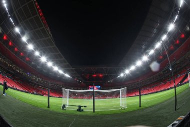 Wembley Stadyumu 'nun FIFA Dünya Kupası elemeleri sırasındaki genel görüntüsü 9. Maç sırasında İngiltere Sırbistan' a karşı Wembley Stadyumu, Londra, 13 Kasım 2025