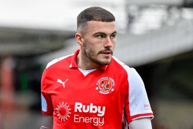 Fleetwood Town 'dan Ryan Graydon 15 Kasım 2025' te İngiltere 'nin Highbury Stadyumu' nda Fleetwood Town - Swindon Town maçında 