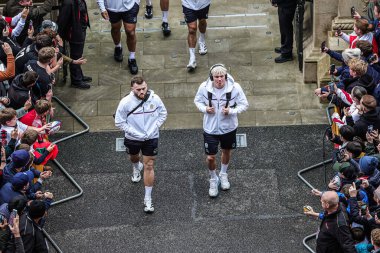 İngiltere 'den Henry Pollock, İngiltere - Yeni Zelanda maçı sırasında 15 Kasım 2025' te Twickenham, İngiltere 'deki Allianz Stadyumu' na geldi. 
