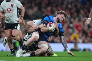 Japonya 'dan Warner Dearns, 15 Kasım 2025 tarihinde İngiltere' nin Cardiff şehrindeki Principality Stadyumu 'nda oynanan Galler - Japonya maçı sırasında yere serildi. 