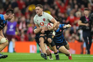 Galler 'den Alex Mann Quilter Nations Serisi 2025' te Principality Stadyumu, Cardiff, Birleşik Krallık 'ta Galler - Japonya maçında, 15 Kasım 2025 