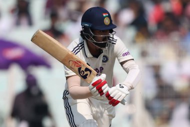 Hindistan 'dan KL Rahul IDFC First Bank Test Günü' nde Hindistan 'a karşı Güney Afrika Cennet Bahçeleri, Kolkata, Hindistan, 16 Kasım 2025 