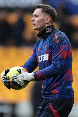 Kristal Saray kalecisi Dean Henderson Premier Lig maçında ısınma turunda Wolverhampton Wanderers, Molineux, Wolverhampton, Birleşik Krallık 'taki Crystal Palace' a karşı 22 Kasım 2025