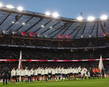 İngiltere Quilter Nations Serisi 2025 karşılaşmasında İngiltere Arjantin 'e karşı Allianz Stadyumu, Twickenham, Birleşik Krallık, 23 Kasım 2025