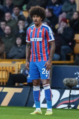 Kristal Saray 'dan Chris Richards Premier Lig maçı sırasında Wolverhampton Wanderers, Molineux, Wolverhampton' daki Crystal Palace 'a karşı 22 Kasım 2025