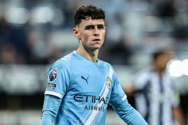 Manchester City 'den Phil Foden Premier League maçı sırasında Newcastle United, Manchester City' ye karşı St. James 's Park, Newcastle, İngiltere, 21 Kasım 2025