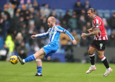 Sheffield Wednesday 'den Barry Bannan, Sheffield United' a karşı 23 Kasım 2025 'te Sheffield United' ın oynadığı Gökyüzü İddia Şampiyonası maçında pas attı.