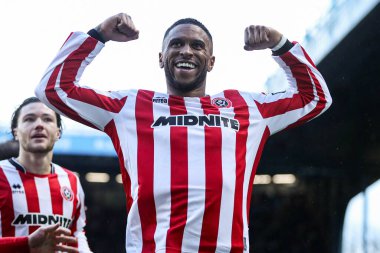 Sheffield United takımından Tyrese Campbell, 23 Kasım 2025 'te Sheffield United' a karşı oynanan 