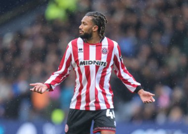 Sheffield United takımından Jairo Riedewald, Sheffield United 'a karşı 23 Kasım 2025' te Sheffield Wednesday, Hillsborough, Sheffield United maçında