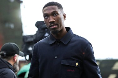 Burnley 'den Jaidon Anthony, 22 Kasım 2025' te Burnley 'nin Chelsea' ye karşı oynadığı Premier Lig maçı öncesinde stadyuma geldi.