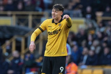 Wolverhampton Wanderers 'dan Jorgen Strand Larsen, 22 Kasım 2025 tarihinde İngiltere' nin Wolverhampton kentinde oynanan Premier League karşılaşmasında takımına talimat verdi.