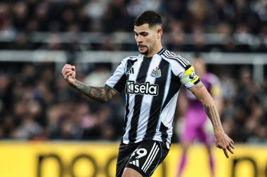 Newcastle 'dan Bruno Guimaraes Premier Lig maçı Newcastle United, Manchester City' ye karşı St. James 's Park, Newcastle, 21 Kasım 2025