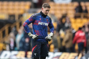 Kristal Saray kalecisi Dean Henderson Premier Lig maçında ısınma turunda Wolverhampton Wanderers, Molineux, Wolverhampton, Birleşik Krallık 'taki Crystal Palace' a karşı 22 Kasım 2025